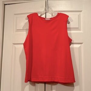 CJ Banks sx 1X Beautiful Orange Tank w/ wide straps.